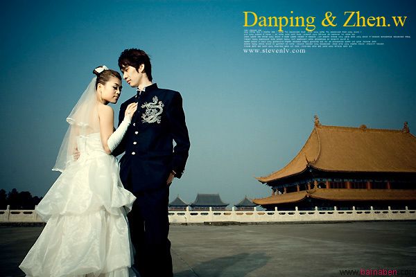 婚纱婚礼摄影作品欣赏：《Danping & Zhen.w》百衲本设计