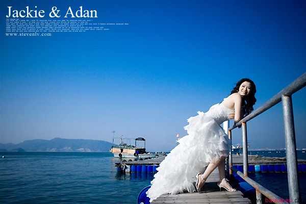 婚纱婚礼摄影作品欣赏：《Jackie & Adan》百衲本设计