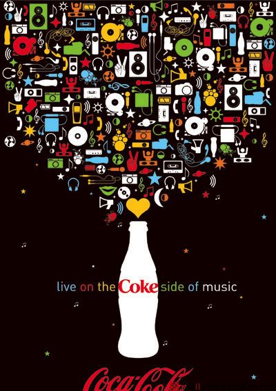 可口可乐(Coca-Cola)艺术海报设计欣赏_百衲本