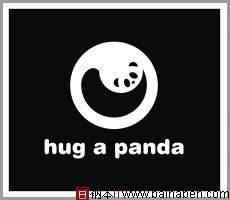 Hug a Panda -logo-百衲本