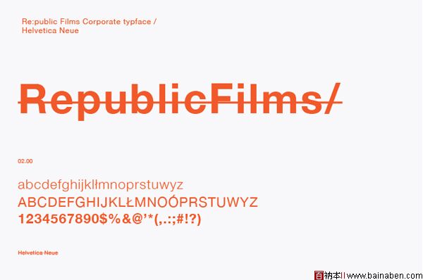 韩国re:public films品牌VI设计-百衲本