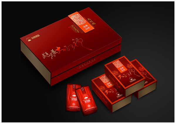 东方佳韵大红袍礼盒包装设计