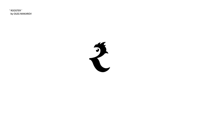 公鸡图案做的商标标志-百衲本